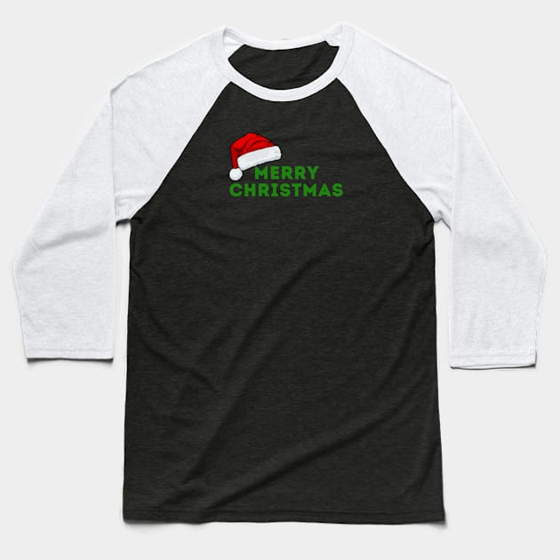 Merry Christmas Baseball T-Shirt by Corazzon